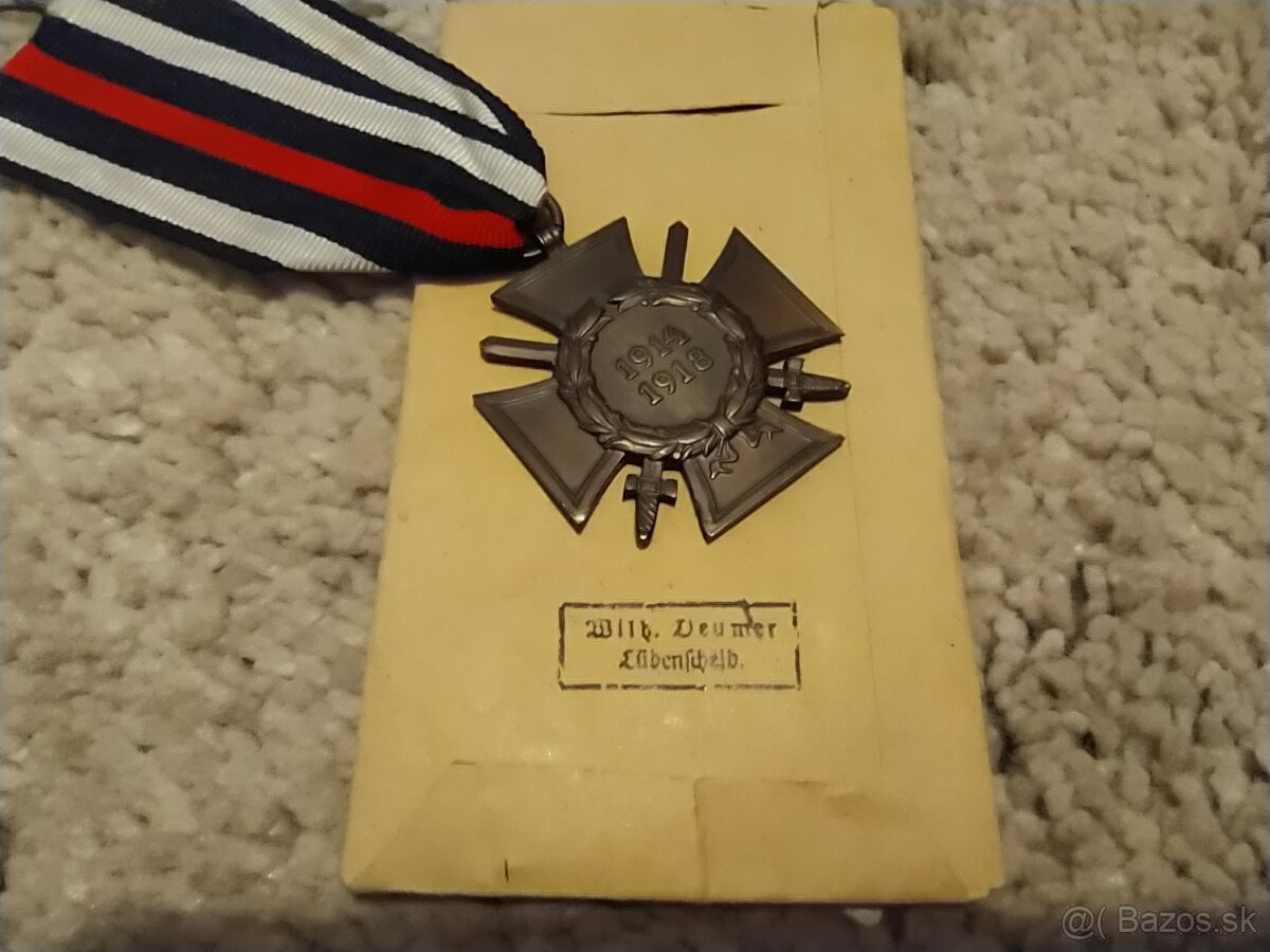 Zaslužný kríž 1.svetova vojna s vreckom - 3