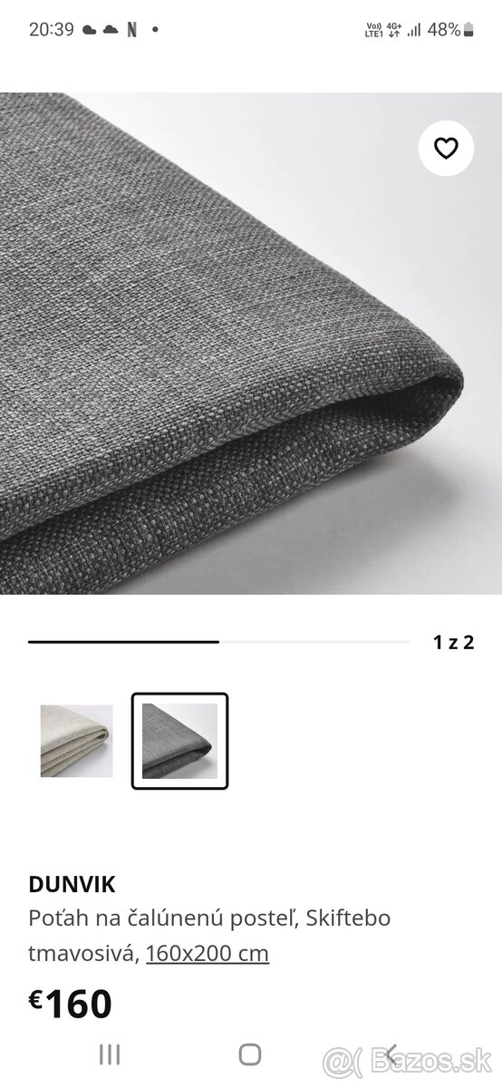 Potah na postel Ikea Dunvik - 3