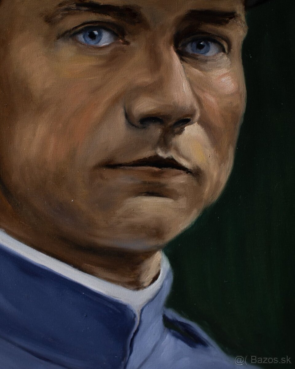 Portrét Milan Rastislav Štefánik - tradičná olejomaľba - 3