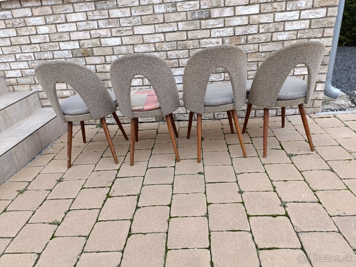 Predám 4 ks retro stoličky šuman - 3