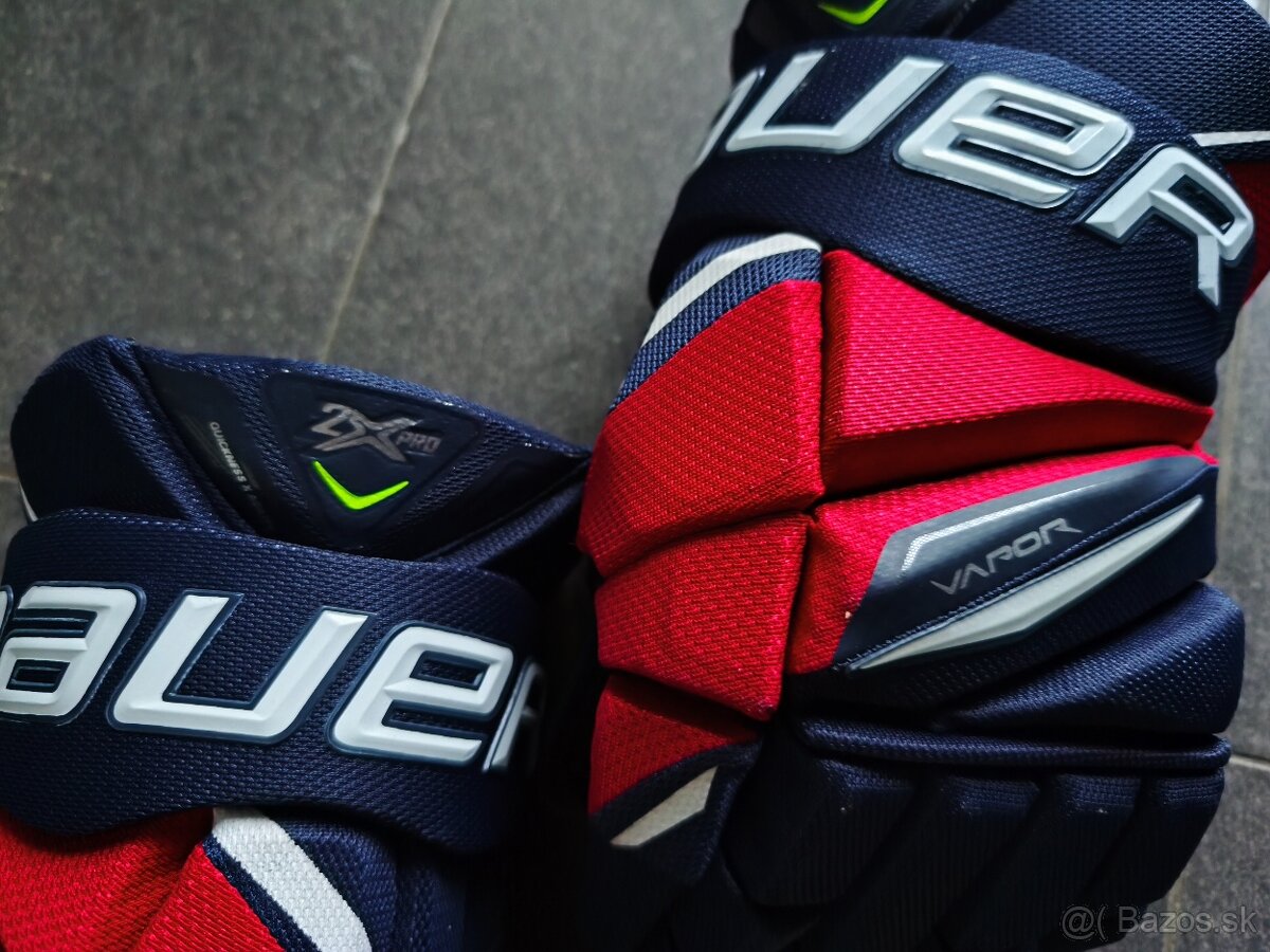 Rukavice BAUER 2X Pro 14" modro/červené - 3