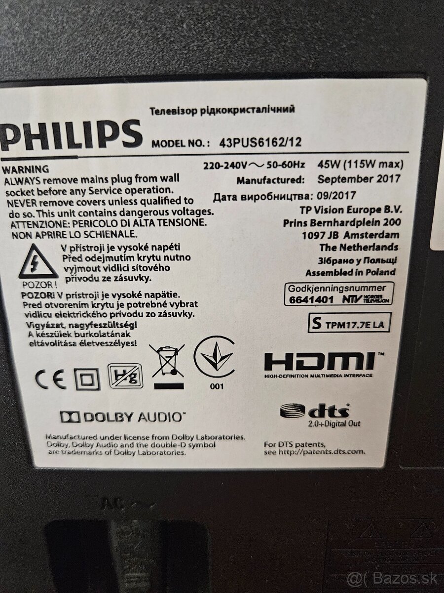 TV Philips 43PUS6162 - 3
