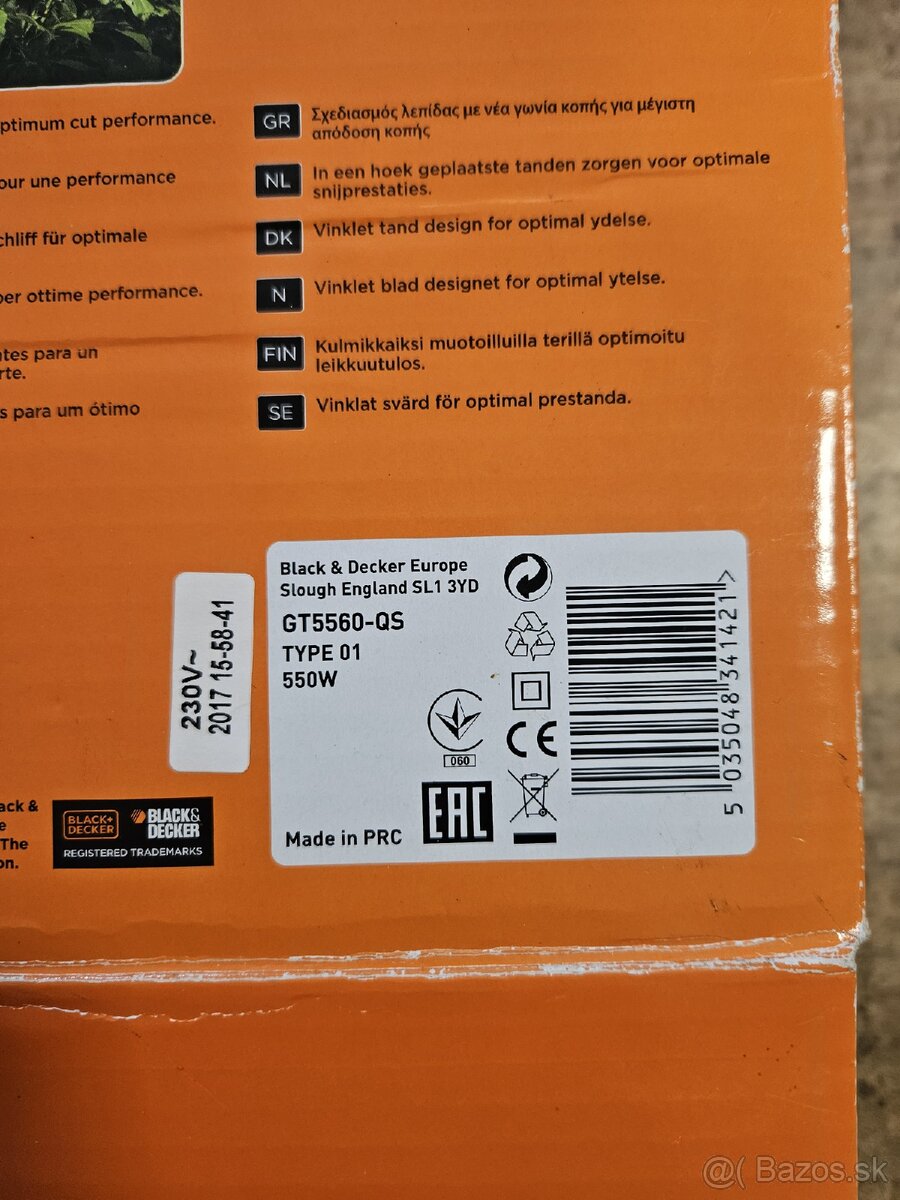 Predám krovinorez 60cm Black&Becker GT5560 - 3
