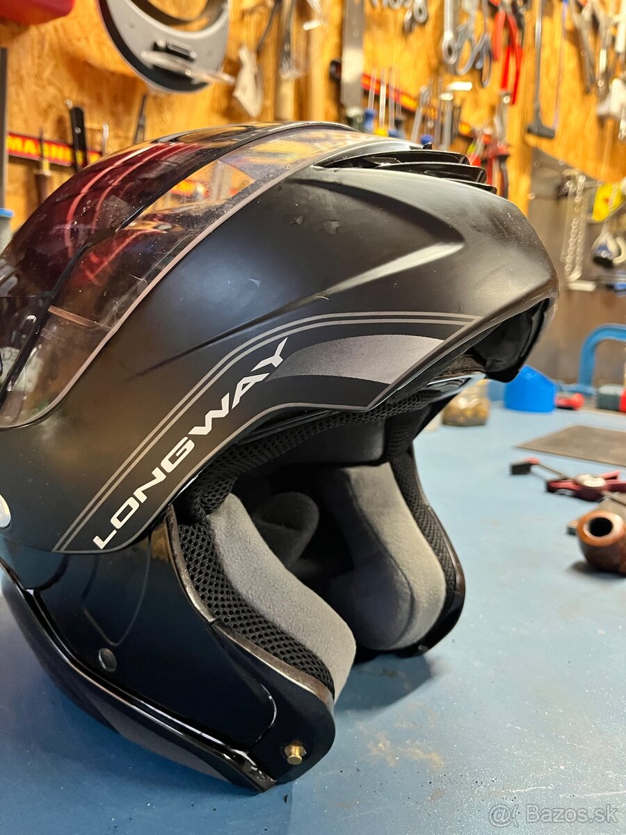 AGV Longway veľ.XS čierna výklopná - 3