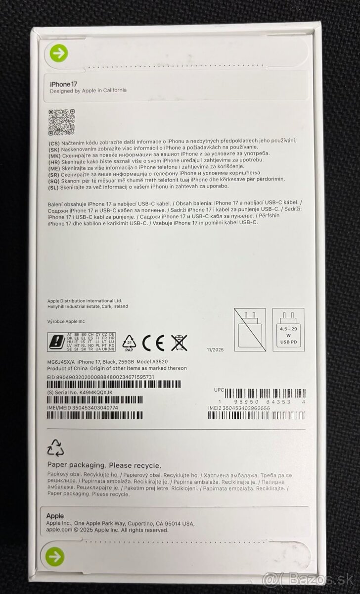 Apple iPhone 17 Black 256GB - 3