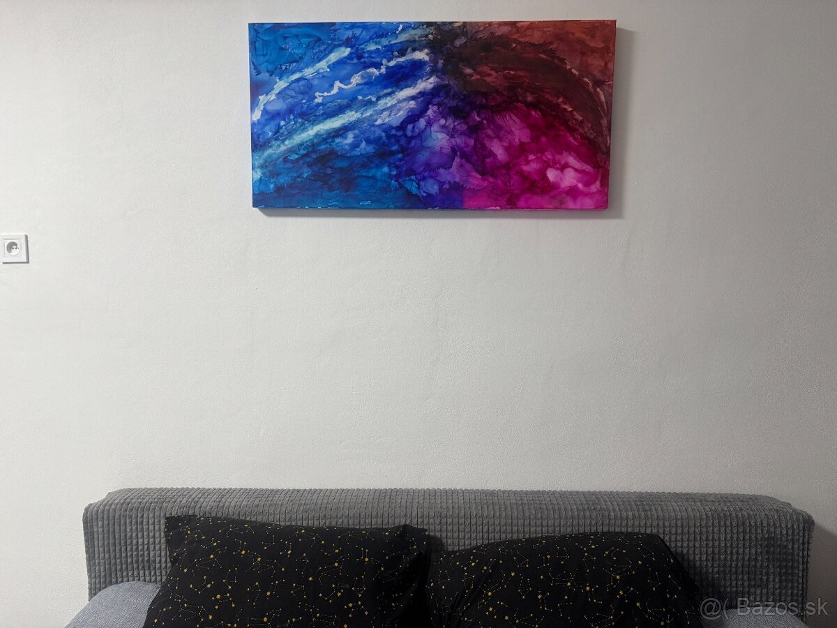 Predám originálny obraz Ragnarök: Oheň a Chaos 100 x 50 cm - 3