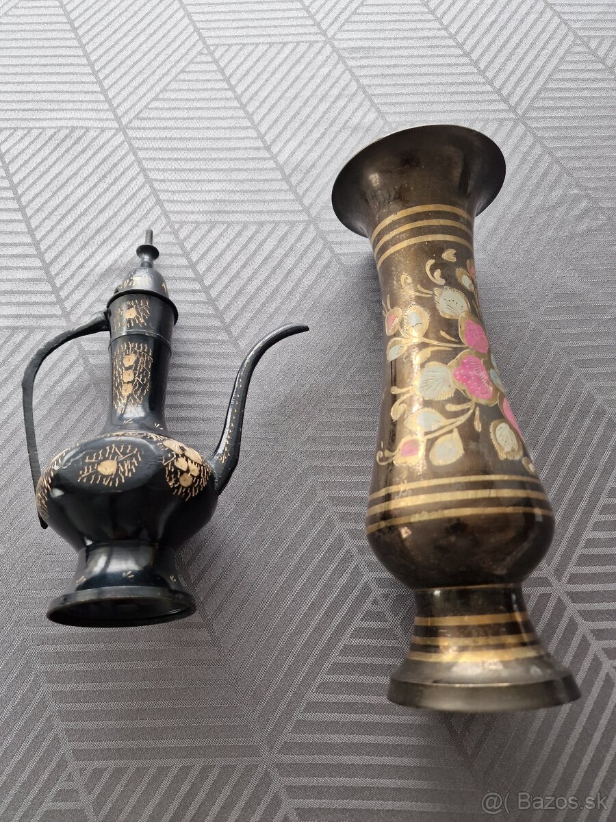 Tradičné indické mosadzné dekorácie - 3