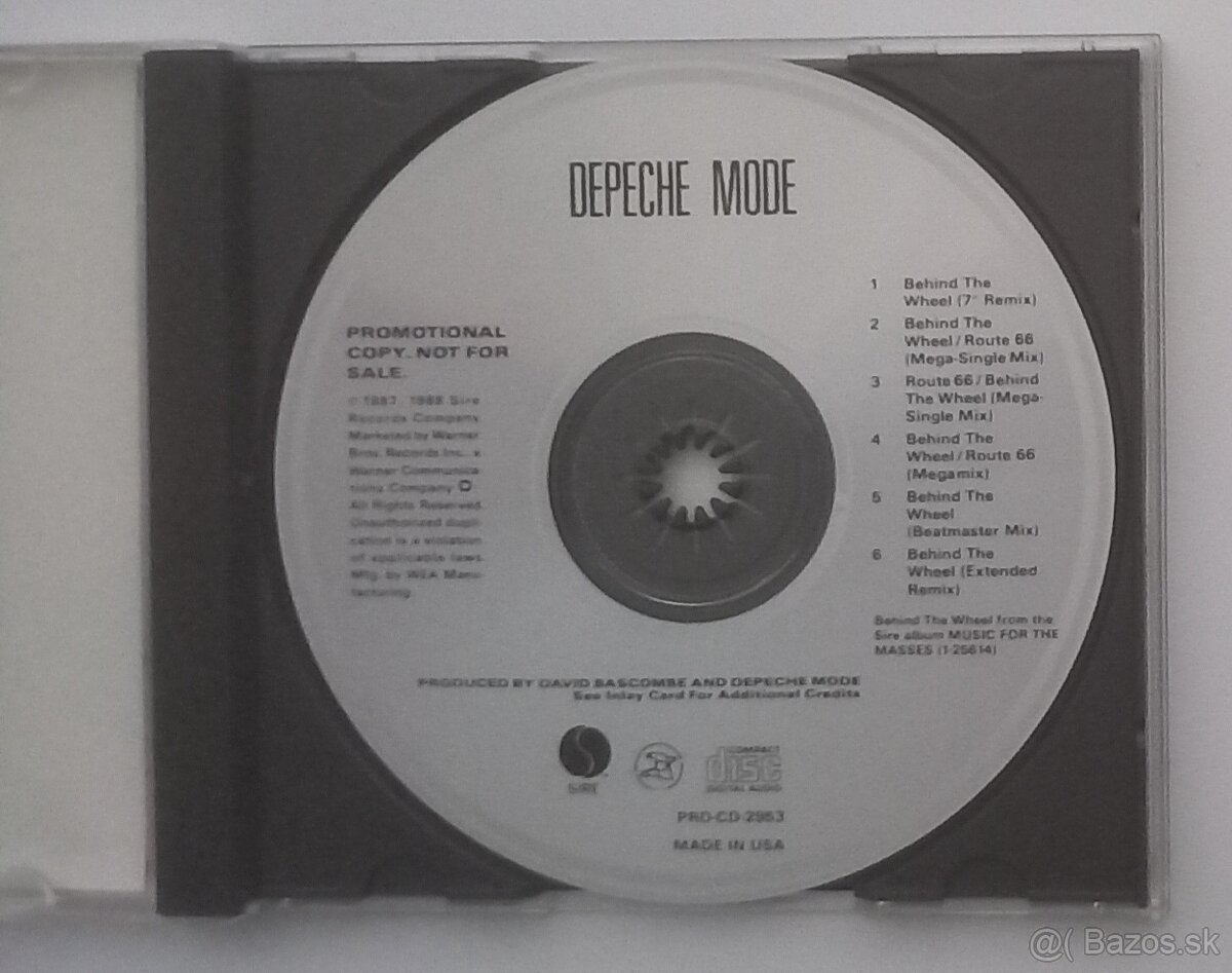 Depeche Mode US CD Promo Behind The Wheel - 3