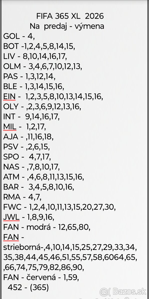 Futbalové kartičky FIFA 365 XL 2026 - 3