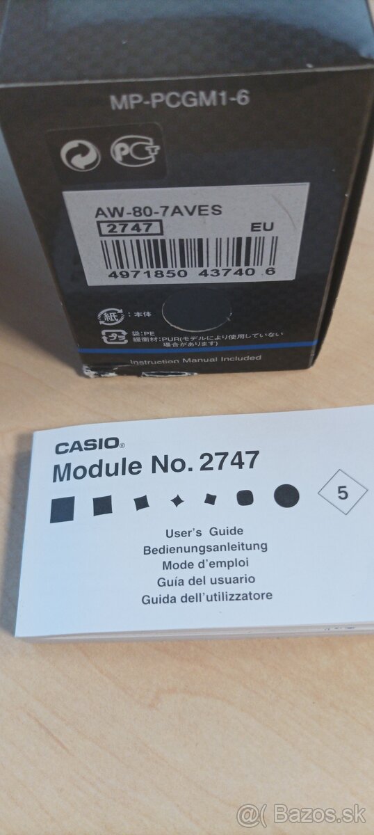 NOVÉ - hodinky CASIO AW-80 Telememo 30 - 3