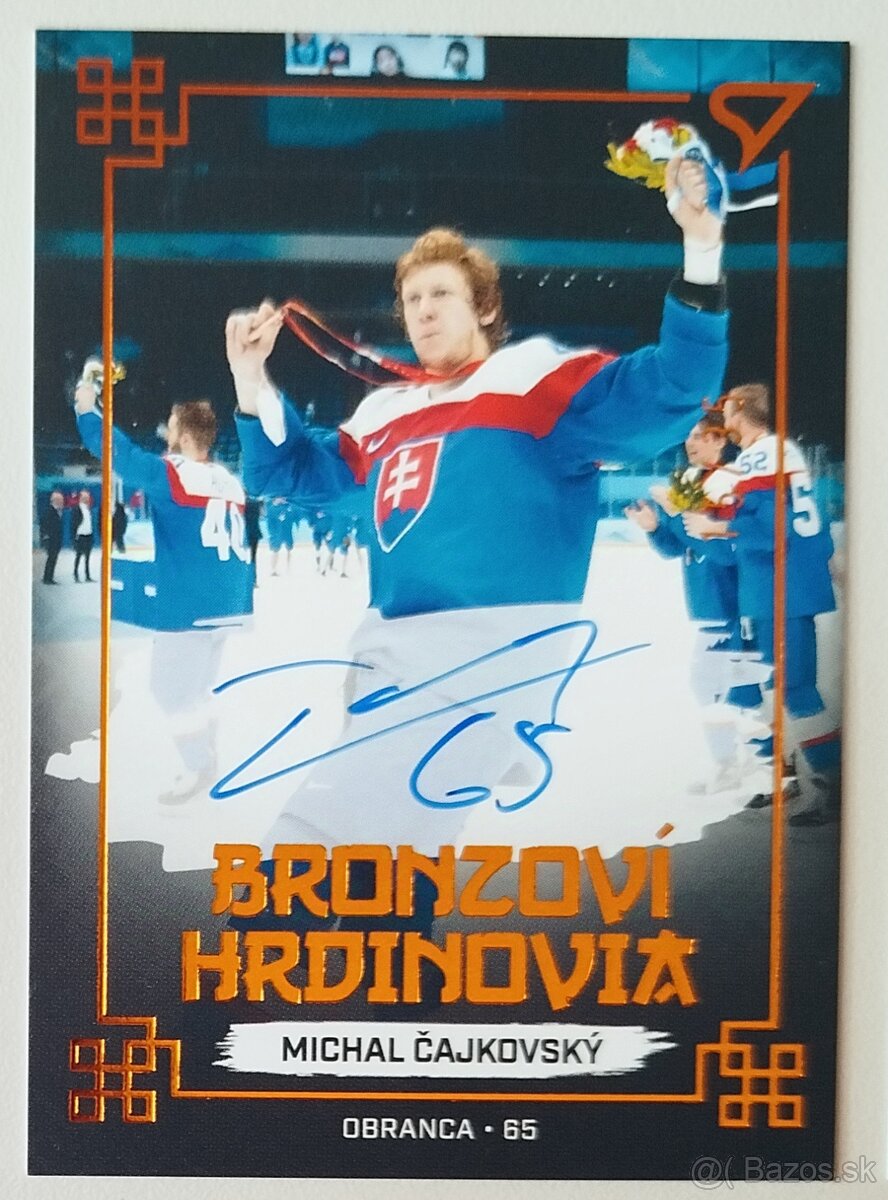 Hokejové kartičky - HS 2022 BRONZOVÍ HRDINOVIA BLACK AUTO/35 - 3