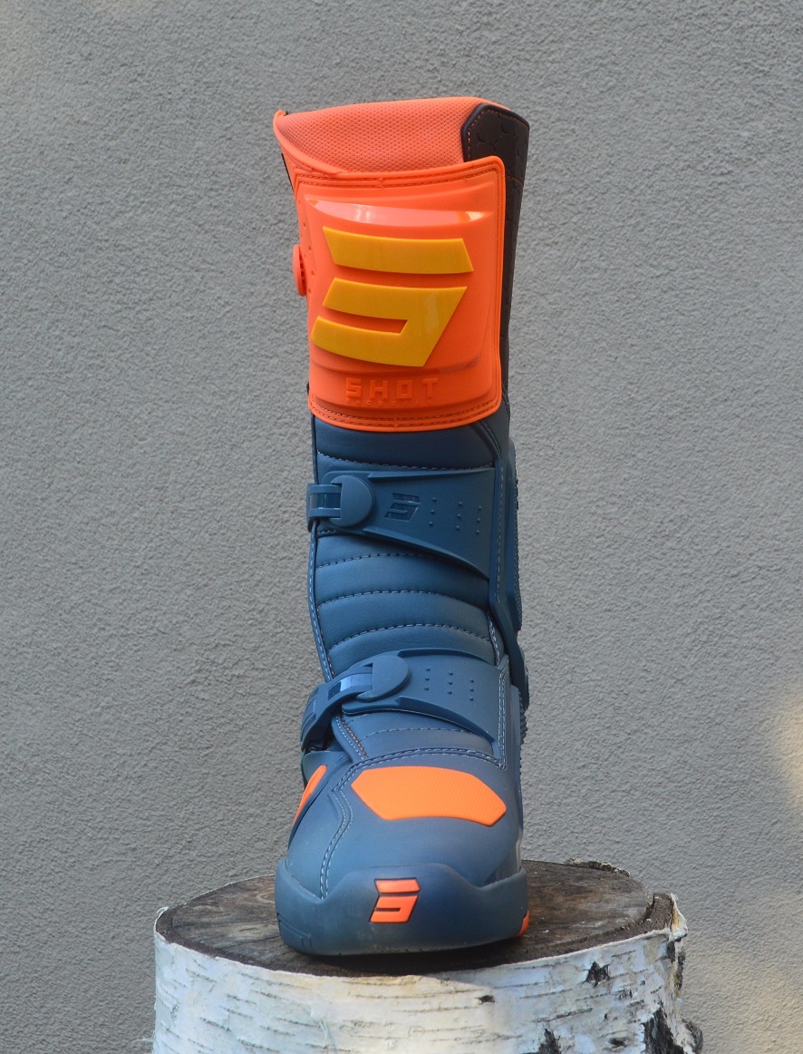 Predám kĺbové čižmy topánky SHOT oranžové - 3