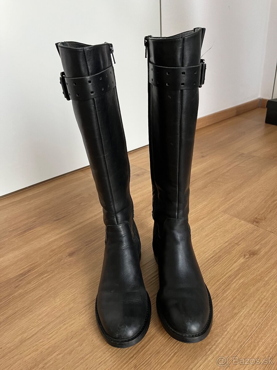 Kožené zimné čižmy Ecco, veľ.36 - 3