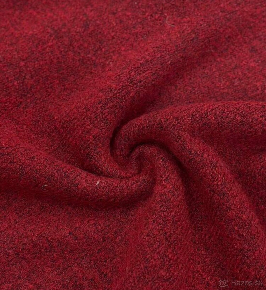 Bordové pletené šaty - 3