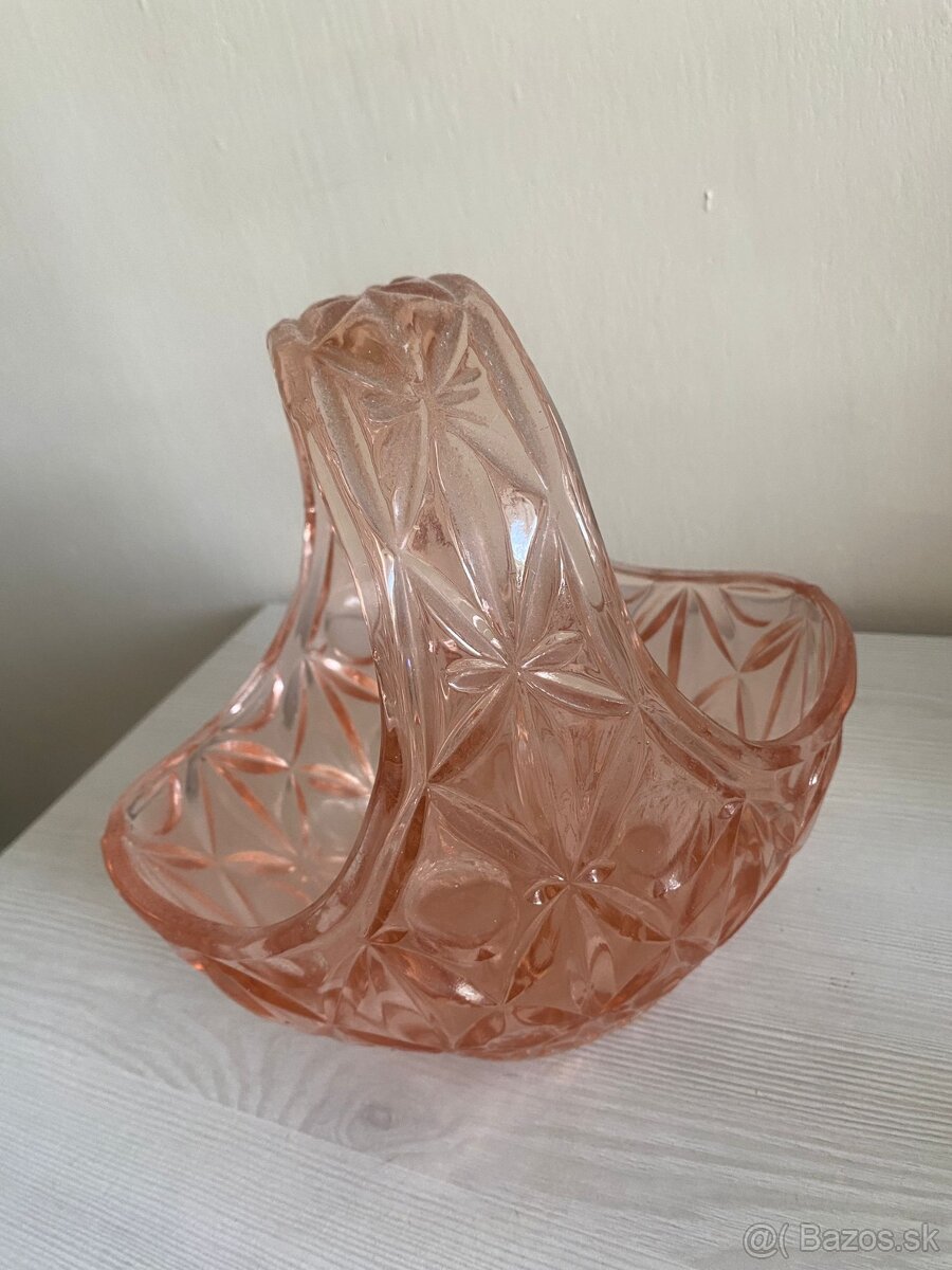 KRIŠTÁLOVÝ KOŠÍK - RUŽOVÝ - 3
