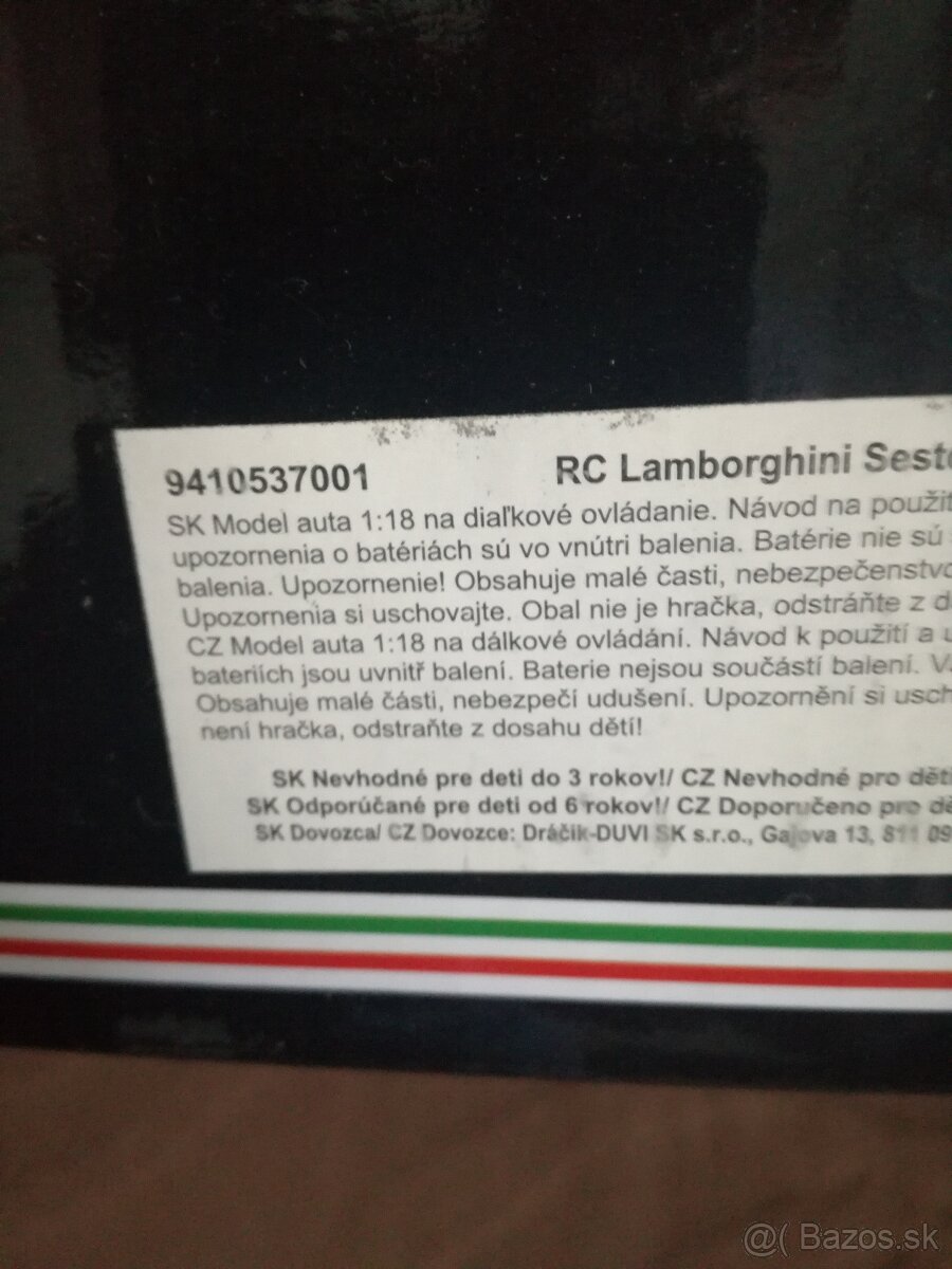 Auto Lamborghini na dialkové ovládanie model 1:18 - 3