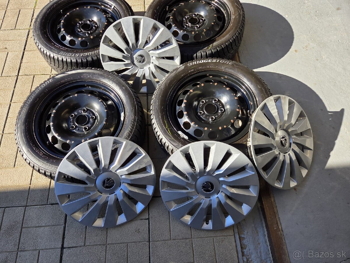 Predám plechové disky 6Jx16H2 ET48 R16 a zimné pneu
- 3