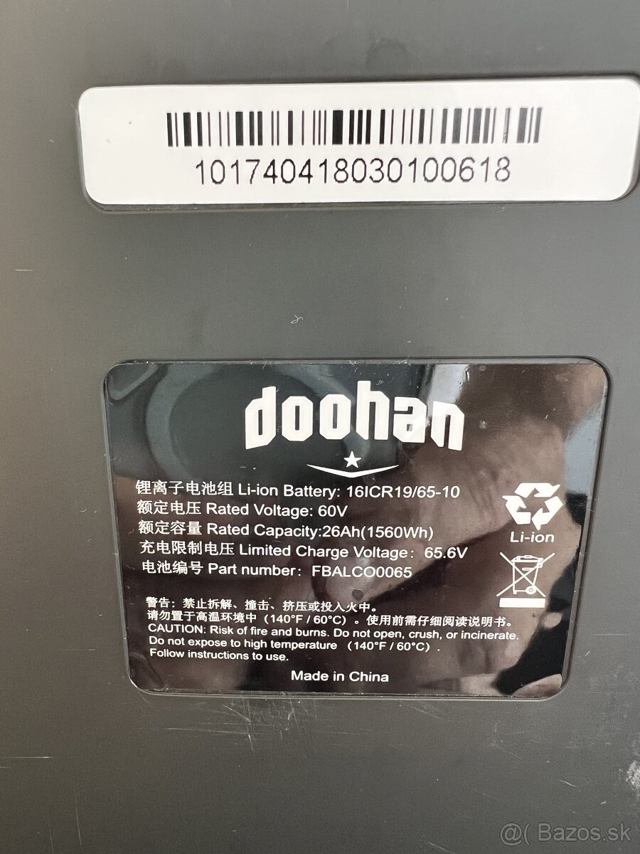 Batéria pre Doohan iTank - originálny diel - 3