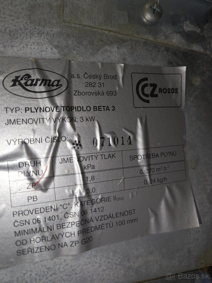 Predám plynové gamatky KARMA model BETA 3 a BETA 4 - 3