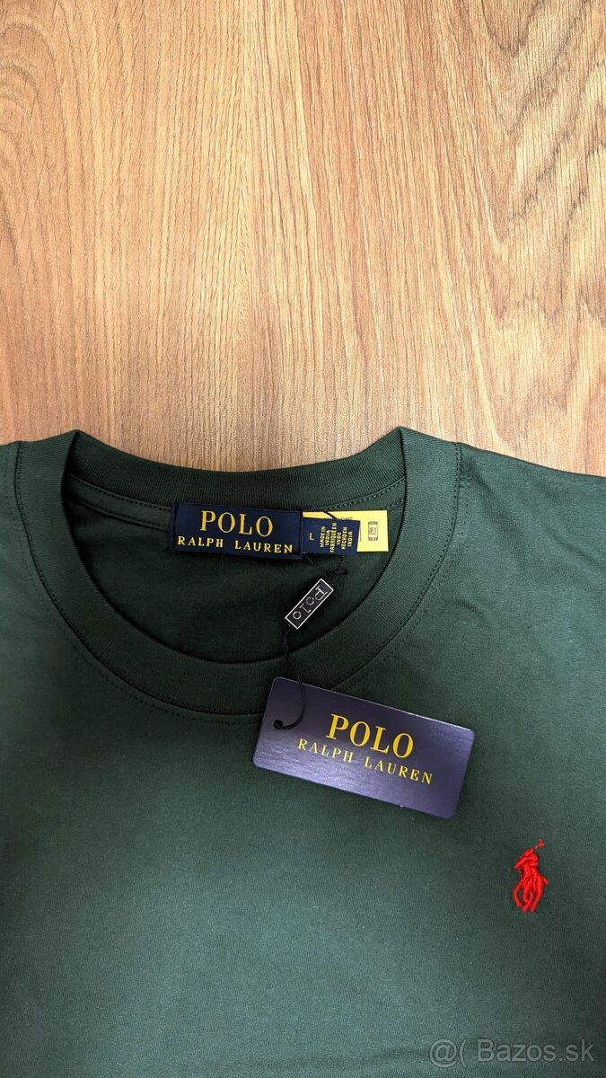 Pollo Ralph Lauren Tmavozelené Tričko - 3