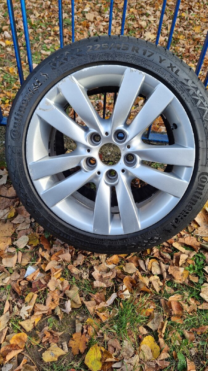 BMW styling 161, 5x120 R17 dvojrozmer, plus pneumatiky. - 3