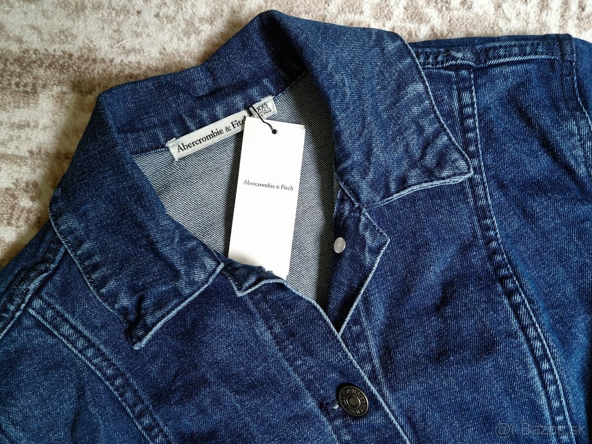 Rifľové/denimové šaty Abercrombie & Fitch - 3