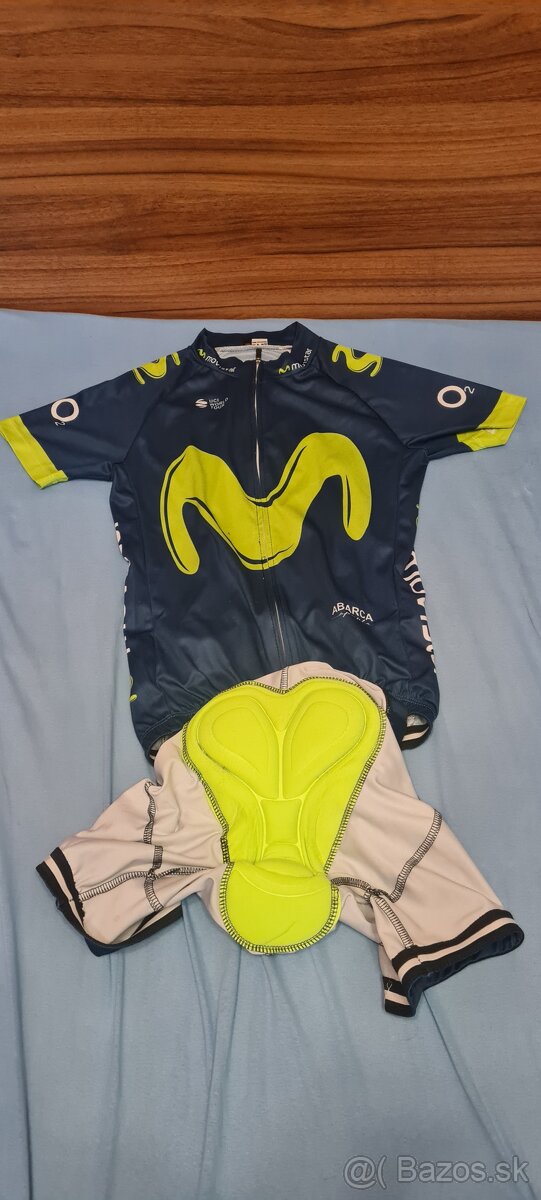 Predám detský cyklistický dres a nohavice MOVISTAR - 3