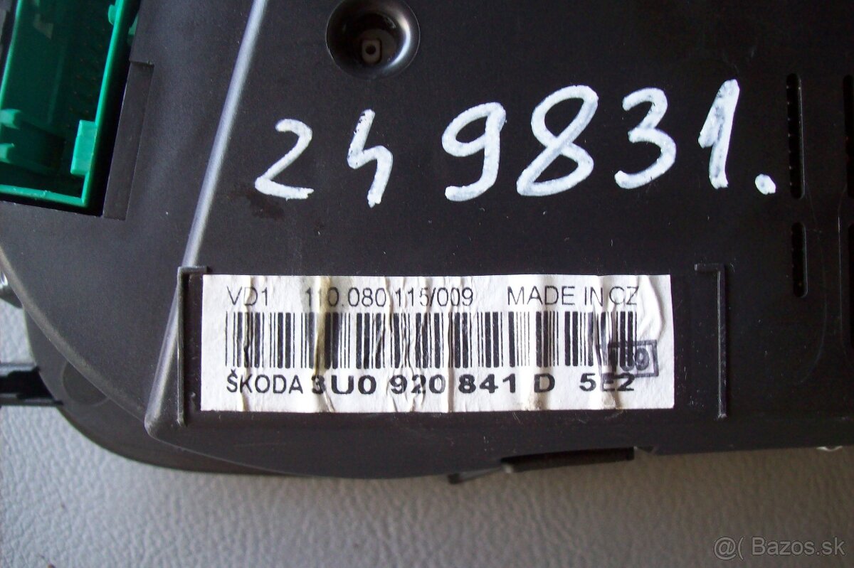 Pristrojova doska - budíky octavia 1,8T - 3