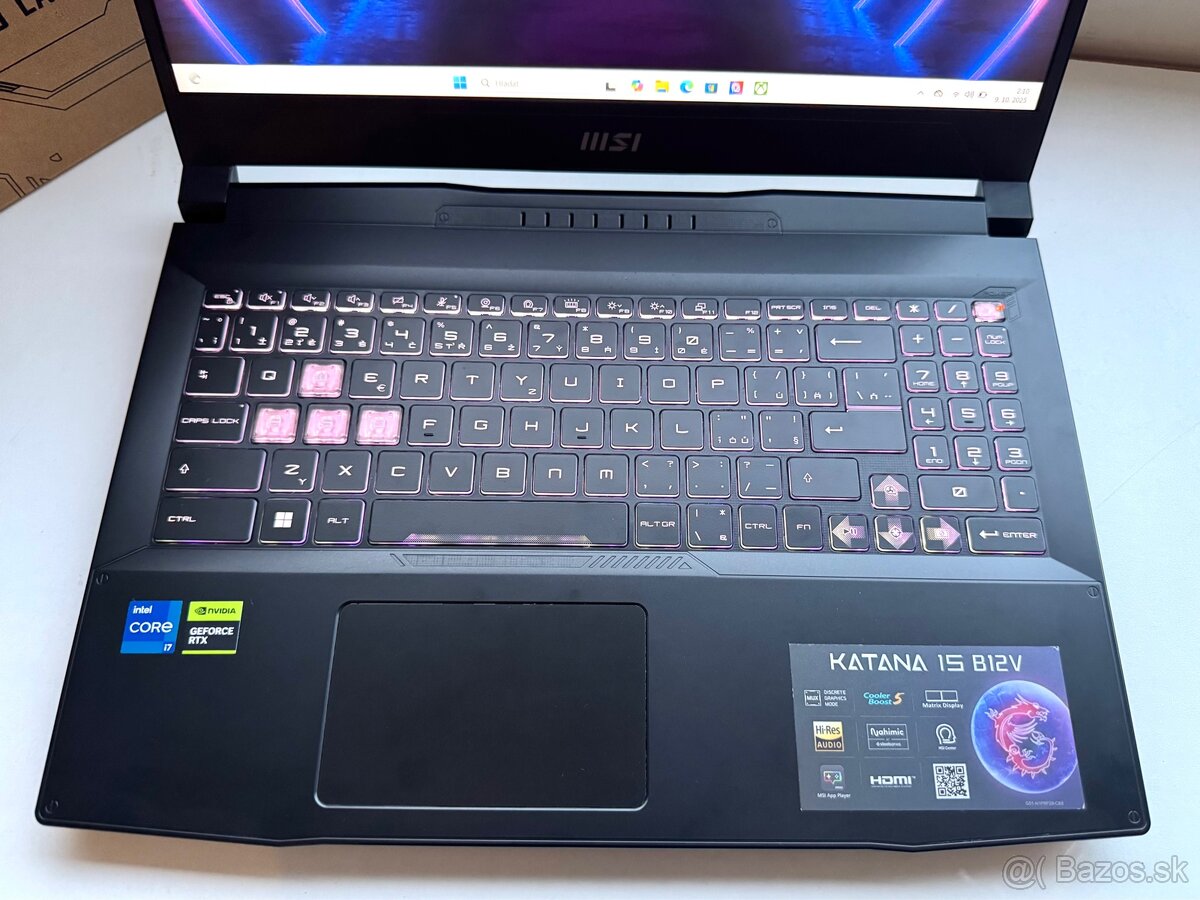 MSI Katana 15 –RTX 4070 i7-12650H - 3