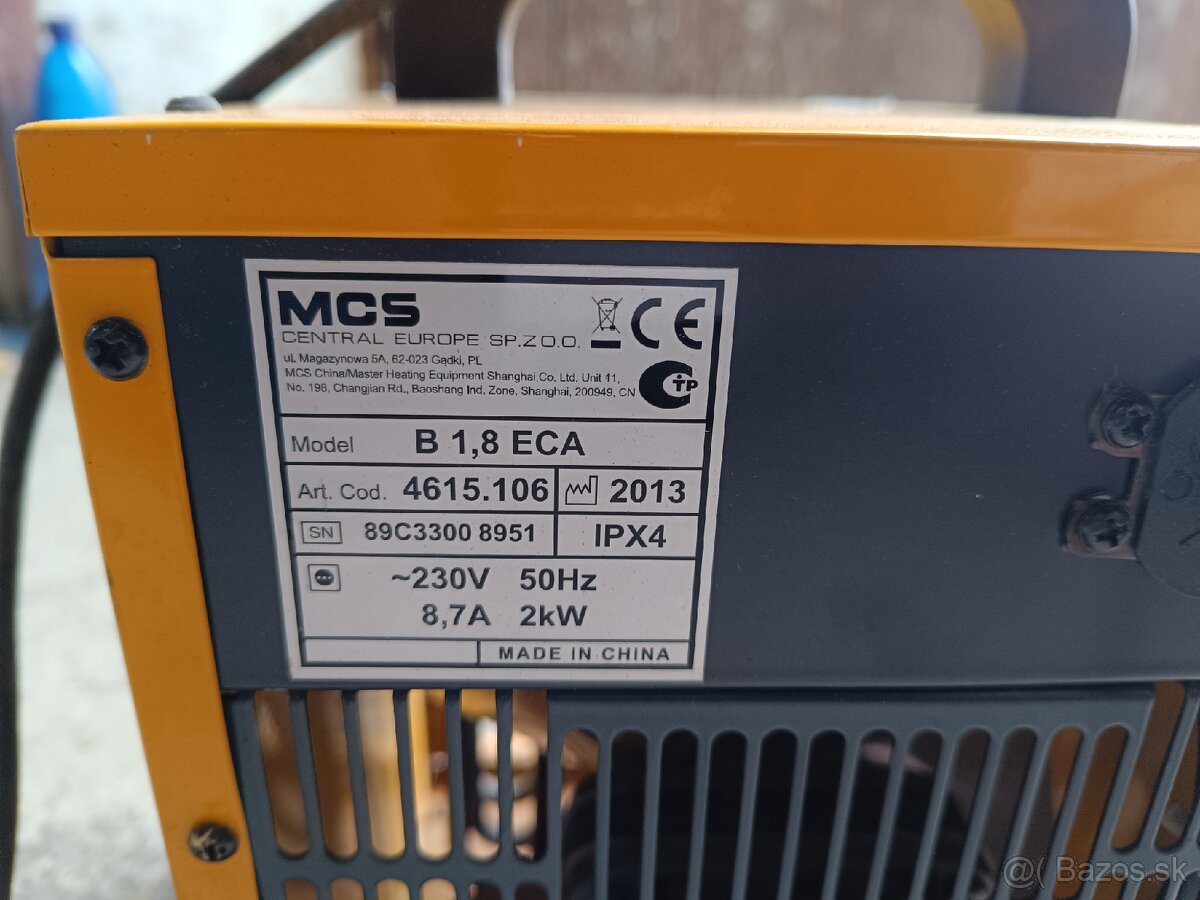 Predam Master B1,8ECA elektrický ohrievač vzduchu - 3