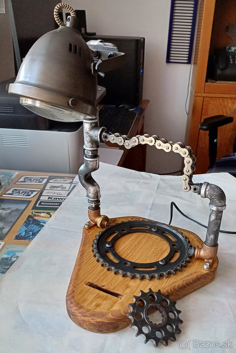 Lampa 1 - moto lampa, industrial art - 3