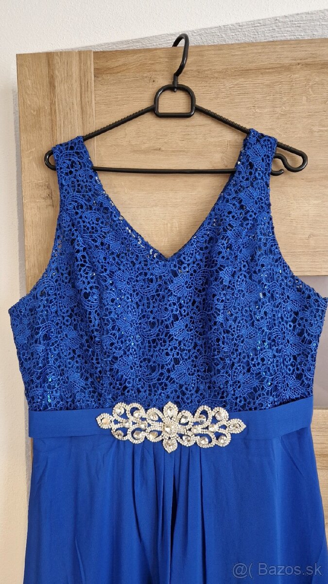 Spoločenské šaty modré - 3