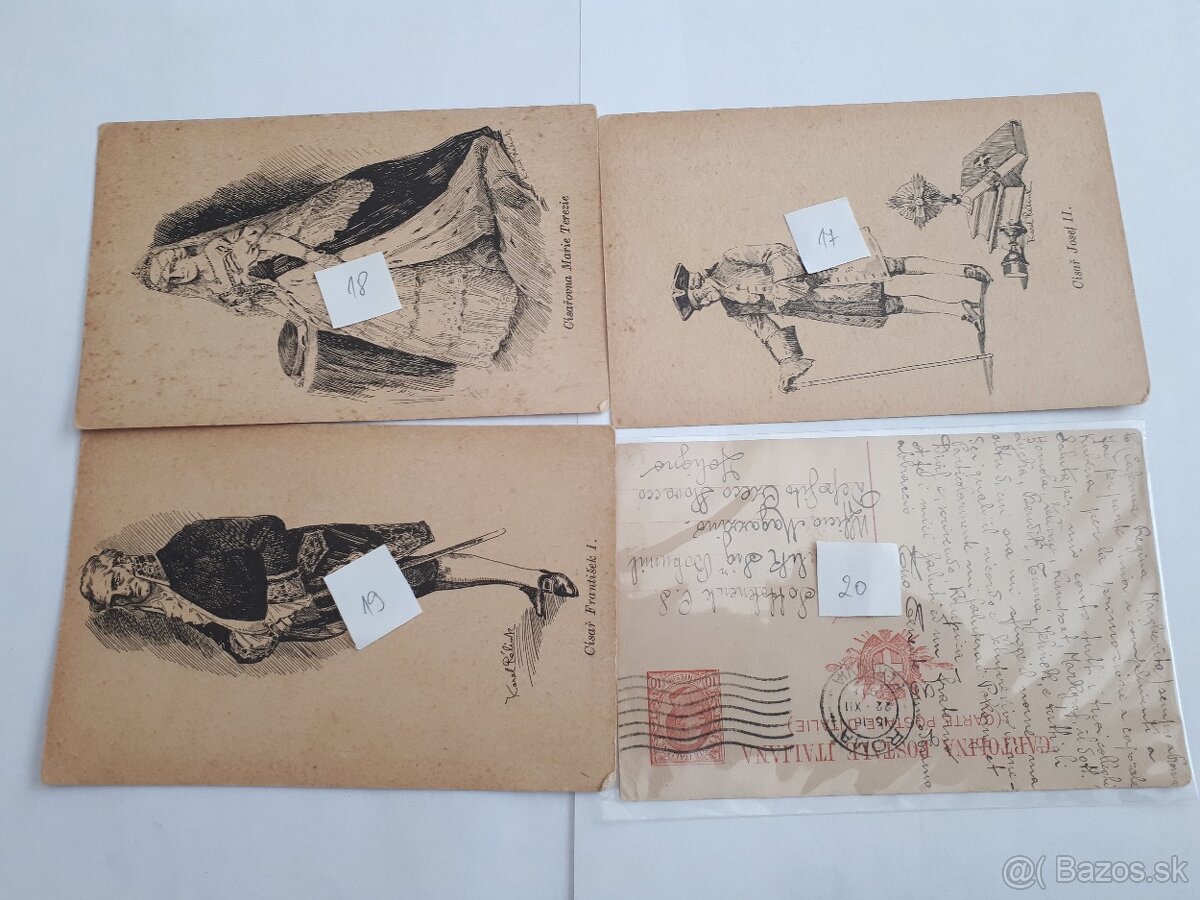 Stare pohladnice vojenske, osobnosti ai. - 3