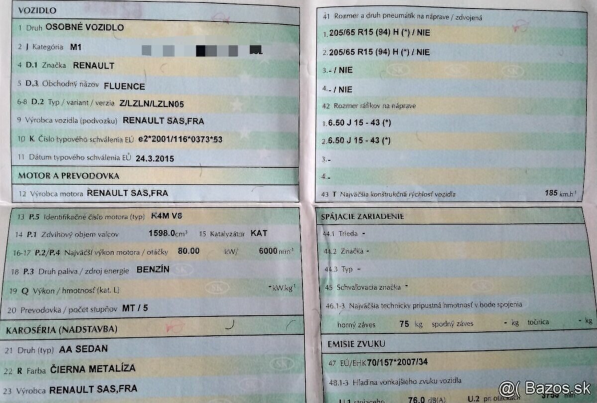 MOTOR K4MV8 Renault Fluence 1.6 2015 DVERE, predám MOTOR K4M - 3