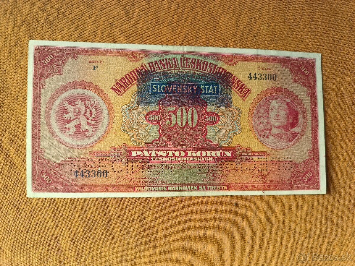 Bankovky ČSR - 100 - 3