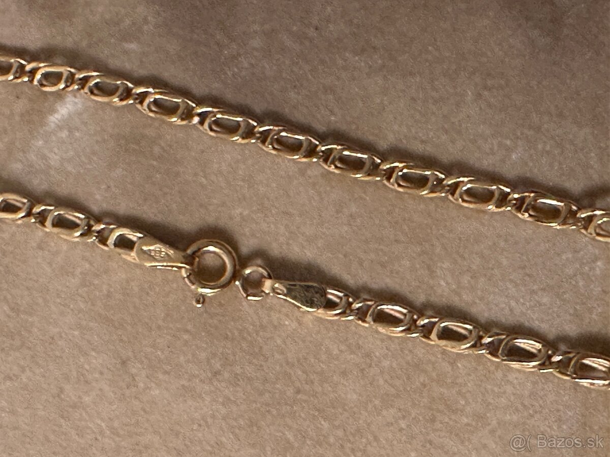 zlata retiazka 14kt zlato - 3