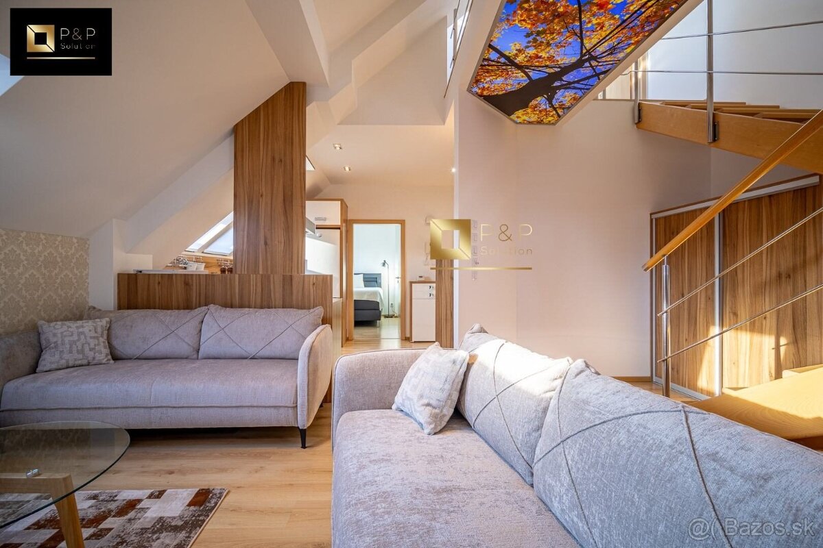 NA PRENÁJOM – Štýlový 3-izbový podkrovný byt blízko centra – - 3