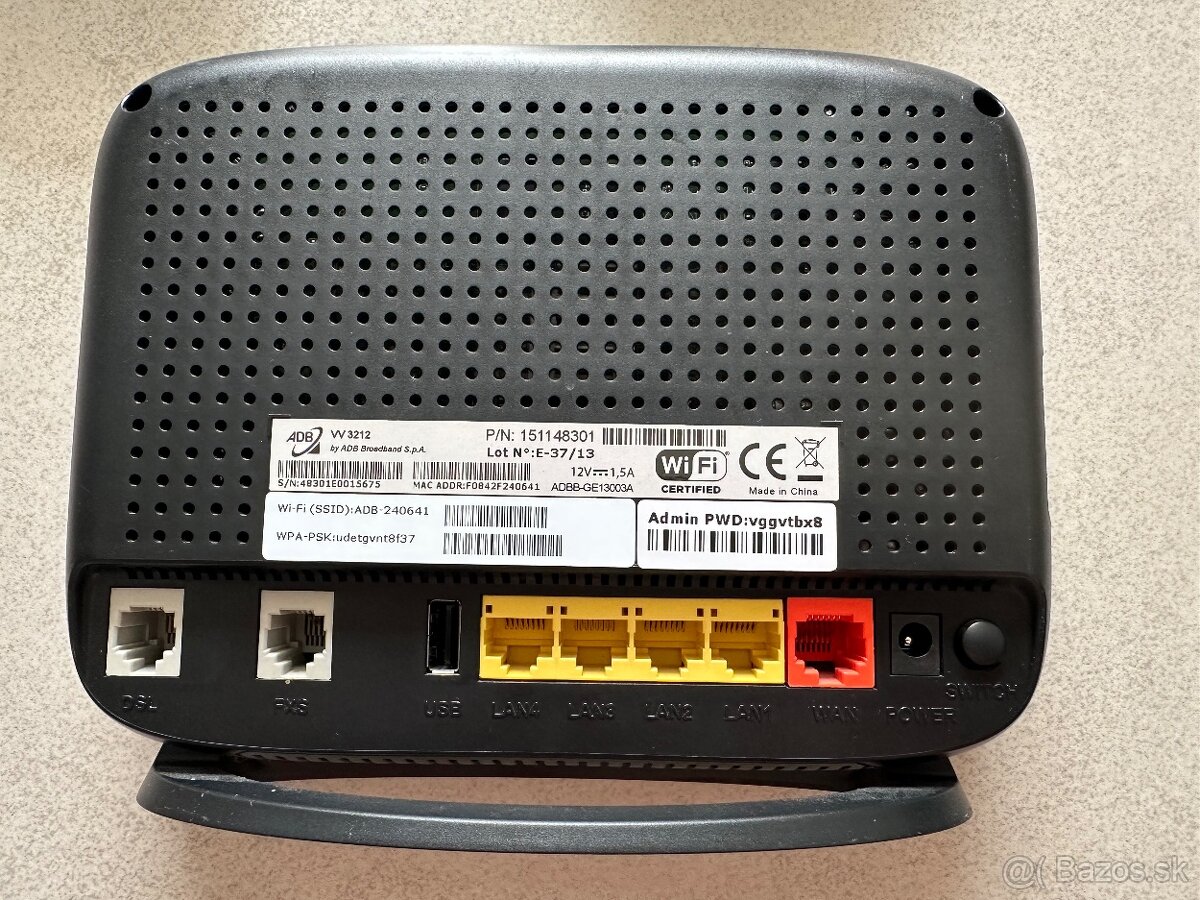 Wifi router ADB VV3212 - 3