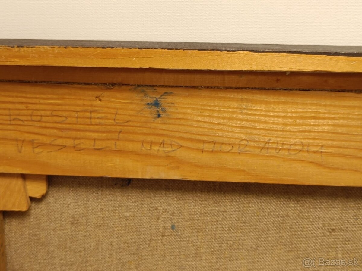 Obraz Jaromír Hynšt, Veselí n Moravou, olej 45x69 - 3