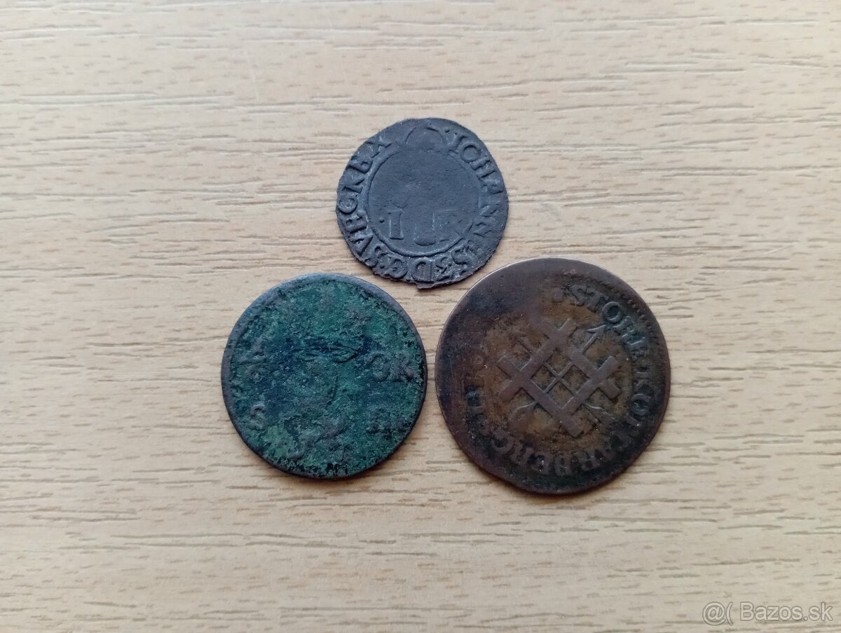 Švédske staré mince 1 - 3