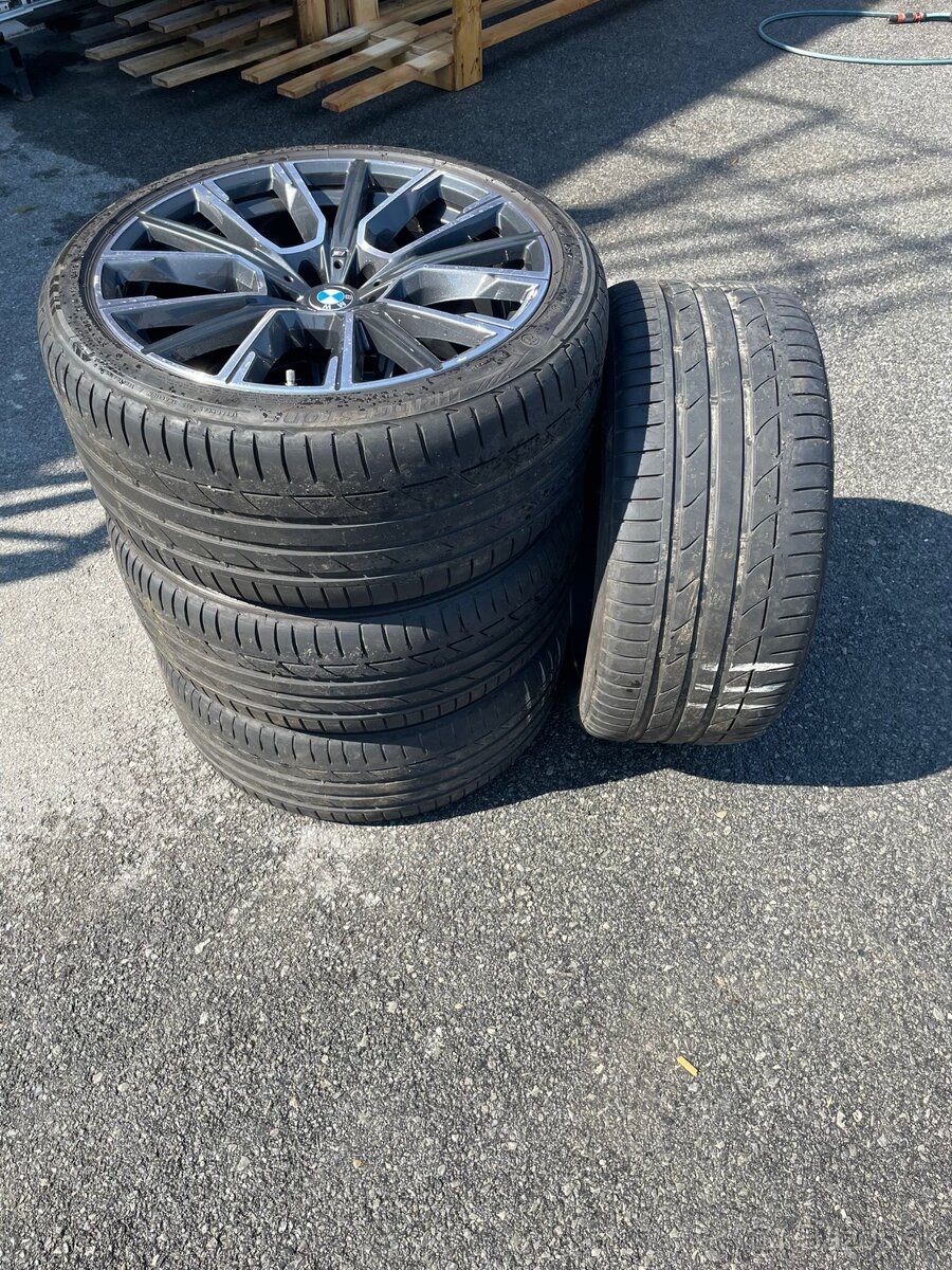 Predám ORIGiNAL BMW 7 disky pneumatiky - 3