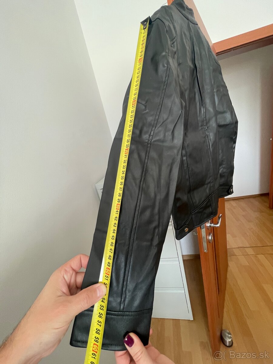 Chlapčenská koženkova bunda, S - 3