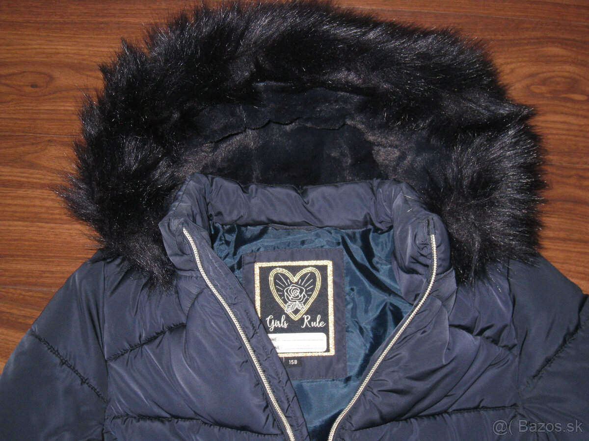 Dievčenská zimná bunda C&A, veľ.158 - 3