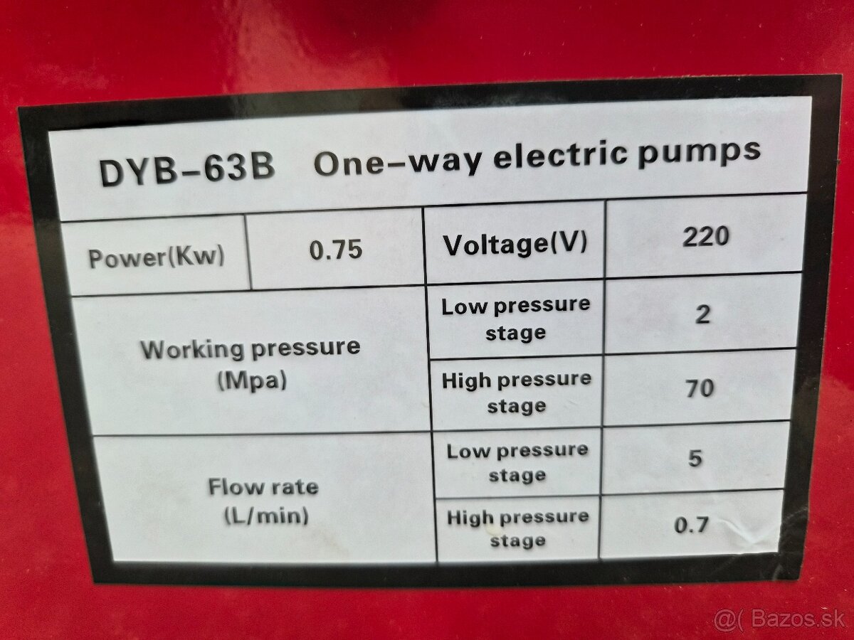 Hydraulické čerpadlo tlak 70 Mpa - 3