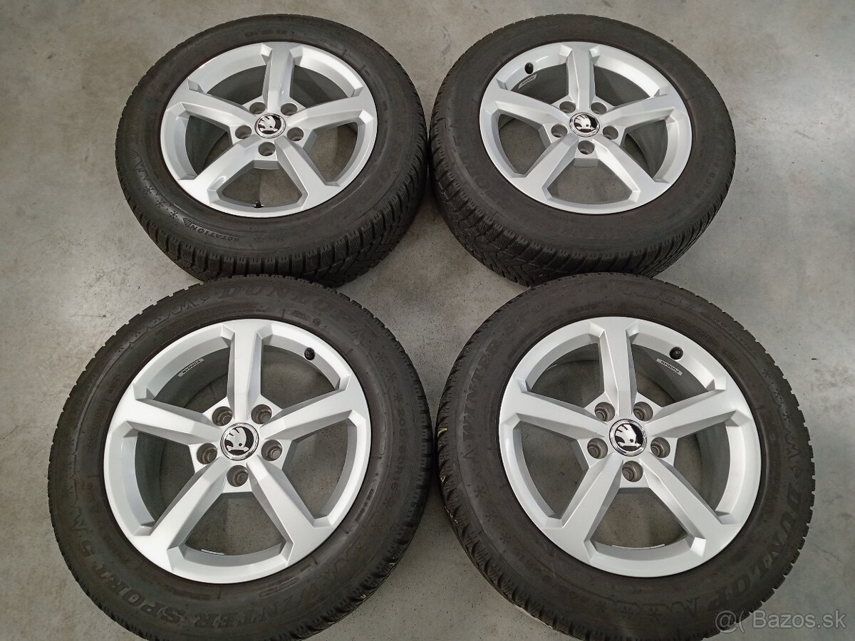 4ks zimne ALU 5x112 R16 6,5J ET43 SKODA OCTAVIA 4 - 3