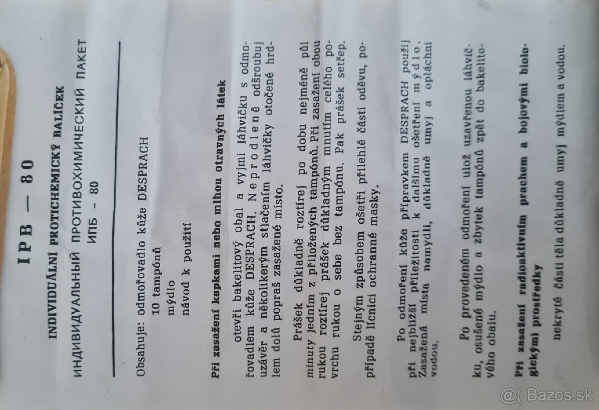 Ponúkam IPB 80, tankistické kukly. - 3