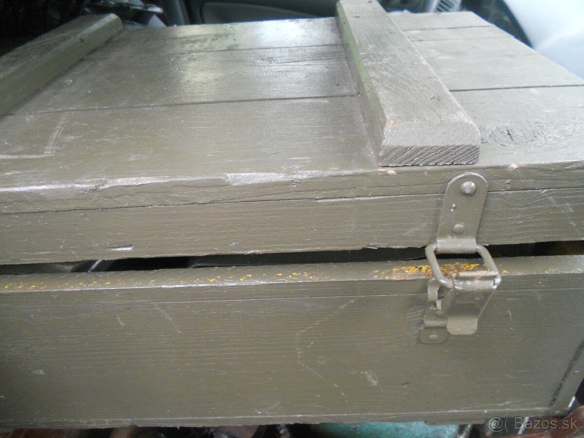 vojenska drevena bedna CSLA - 3