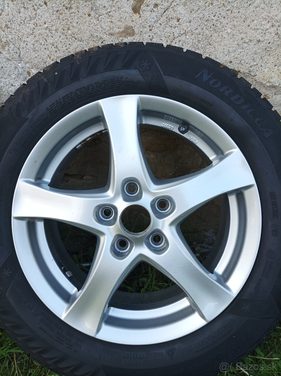 Zimné pneumatiky na diskoch 205/60/16 5x112 - 3