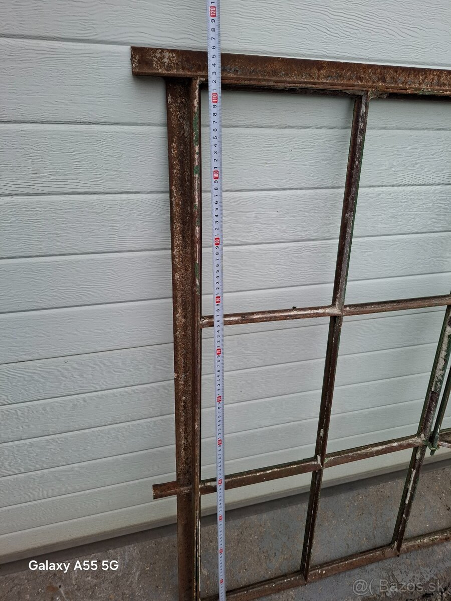 Stare kované idustrialne zelezne retro vintage - 3