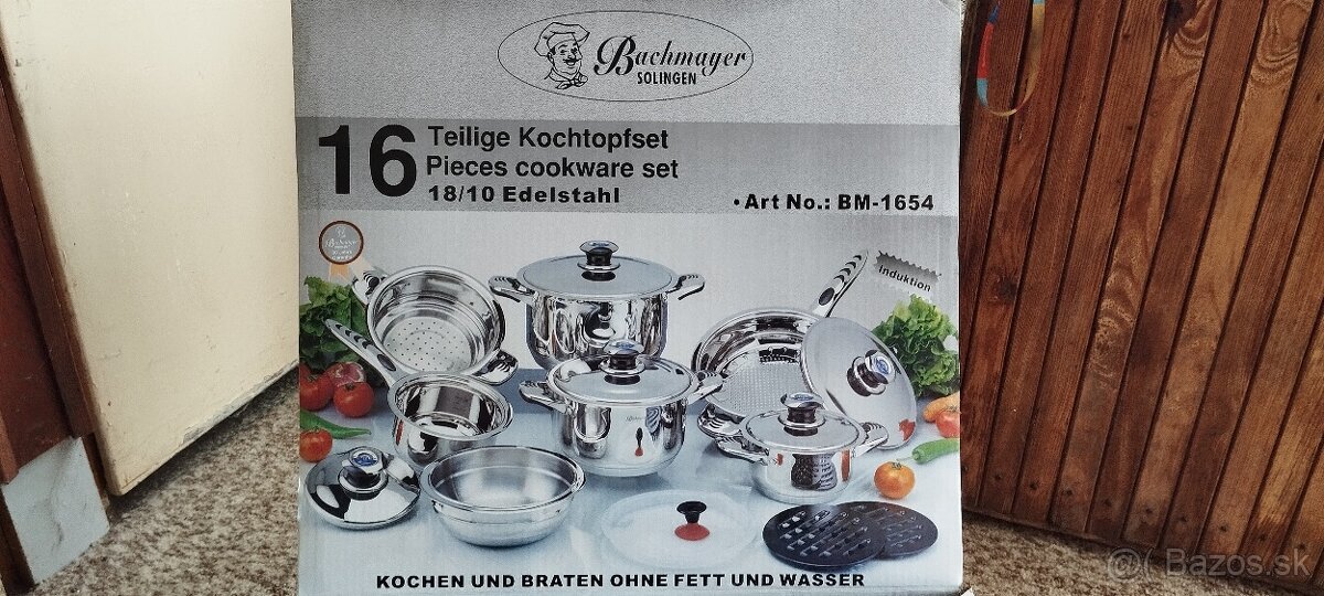Masívna 16-dielna sada hrncov Bachmayer - 3